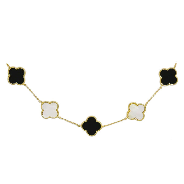 BITZ CLOVER INSPIRED NECKLACE - 3 COLOR OPTIONS