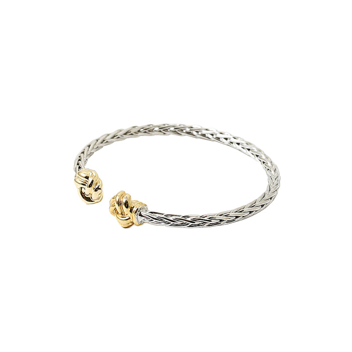 BITZ CLASSIC CABLE BRACELET WITH KNOTS