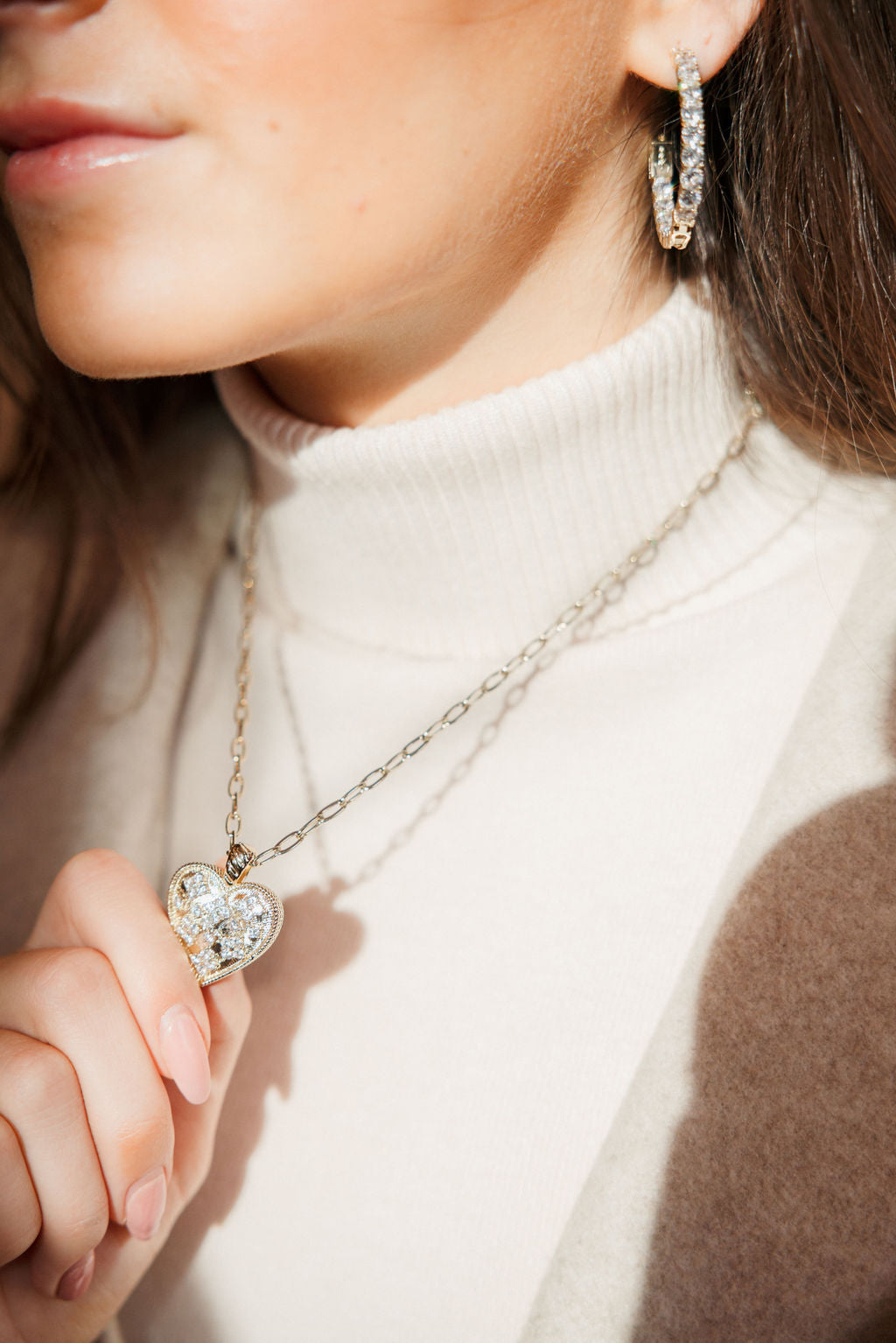 Oval CZ Hoop