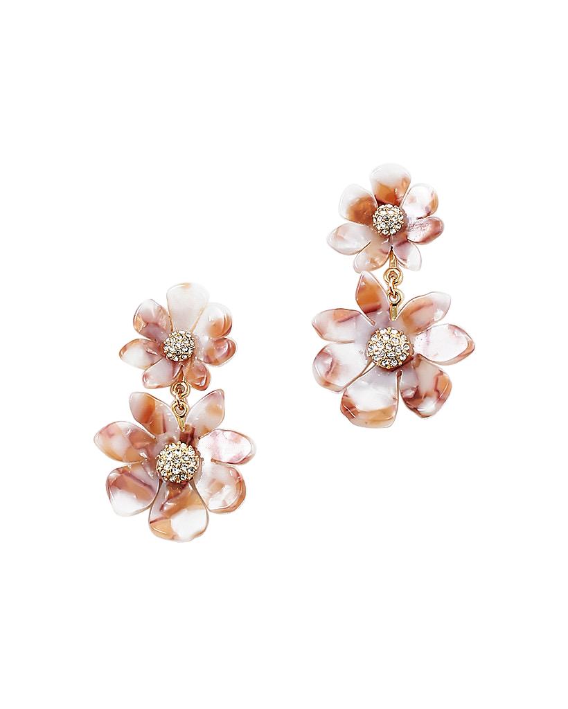 BITZ FALL FLOWER STATEMENT DROP EARRING