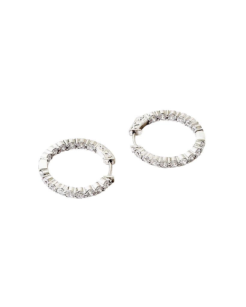 The Bitz Cz Hoop Earring