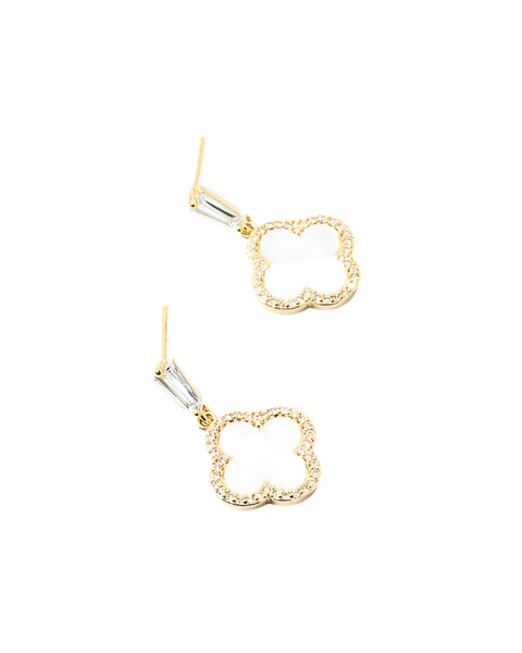 Irene Clover Drop Earrings