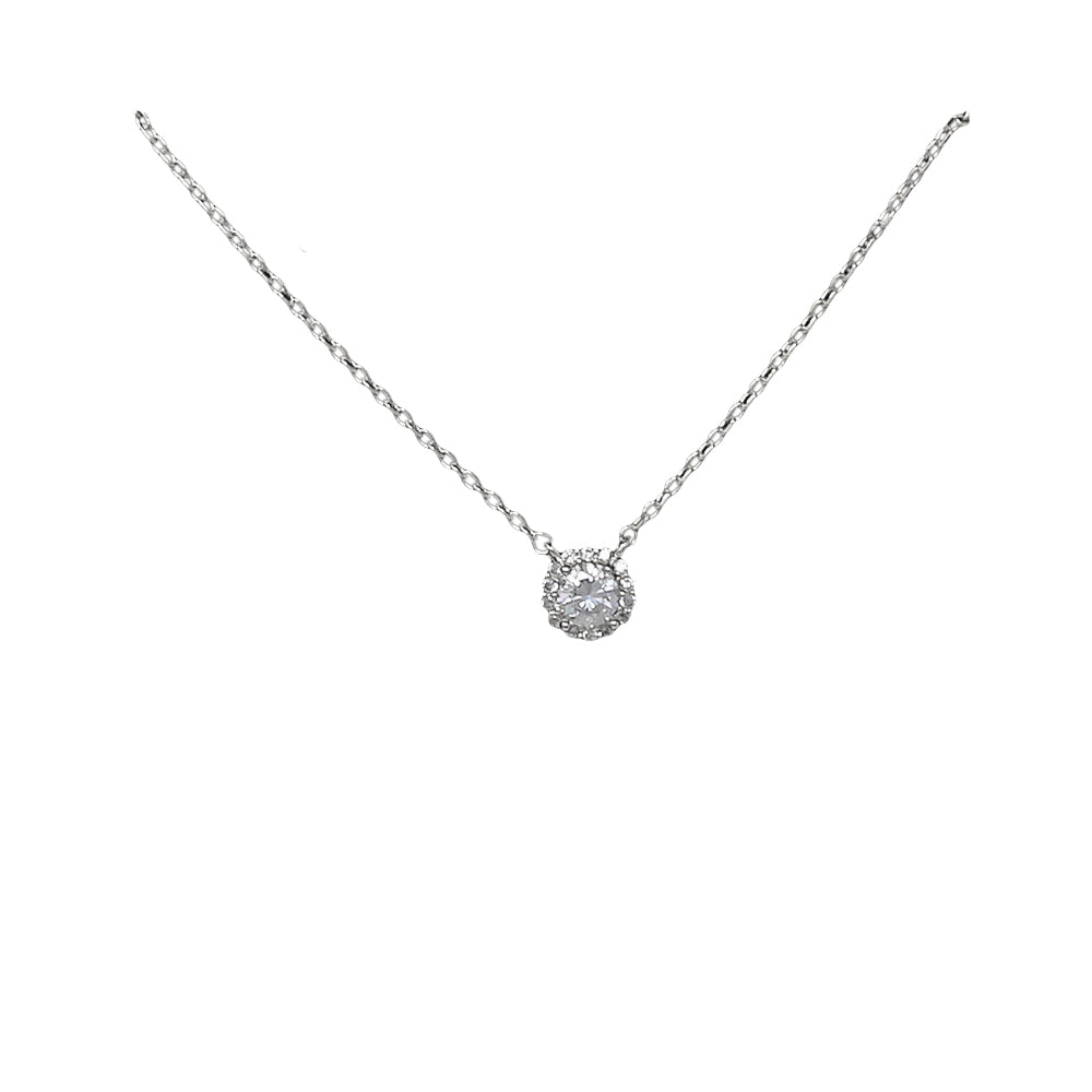 BITZ HALO CZ NECKLACE