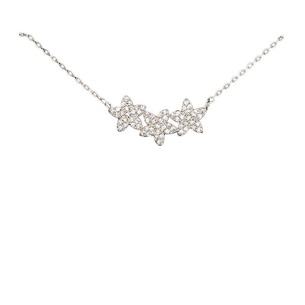 BITZ FLOWER TRIO NECKLACE