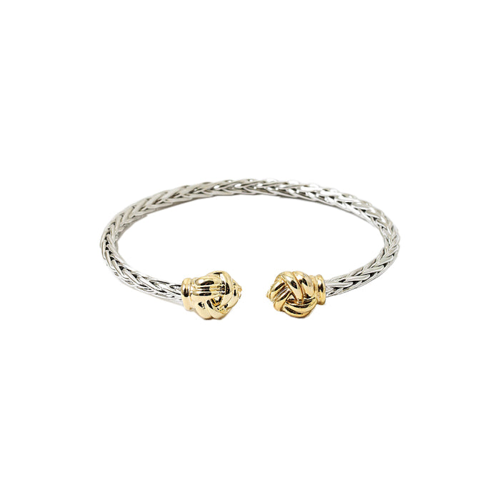 BITZ CLASSIC CABLE BRACELET WITH KNOTS