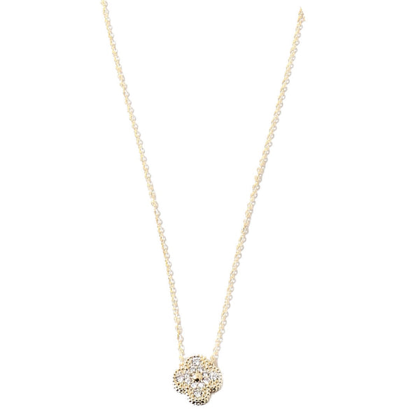 NEW CZ CLOVER LUXE NECKLACE