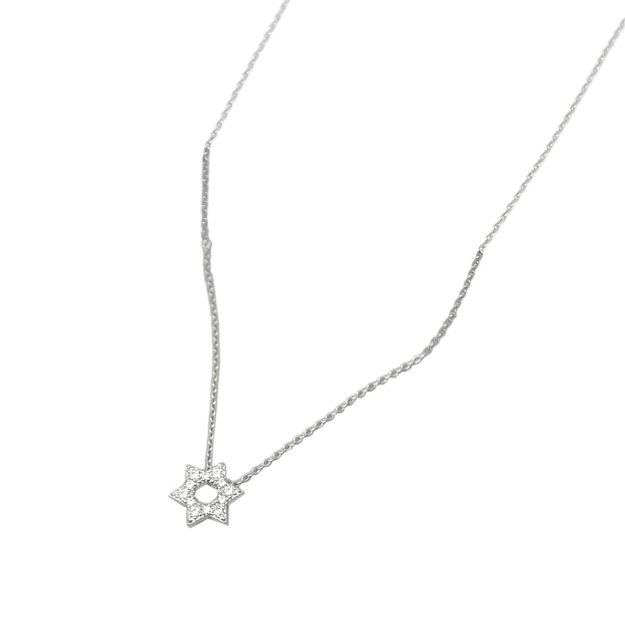 BITZ DAINTY MAGEN DAVID STAR DAVID NECKLACE - GOLD DIPPED