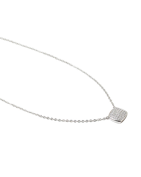 BITZ CZ CUSHION NECKLACE