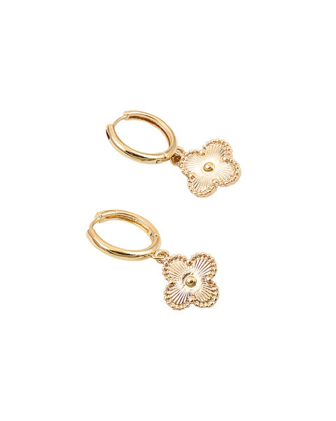 Sophie Clover Huggie Earrings