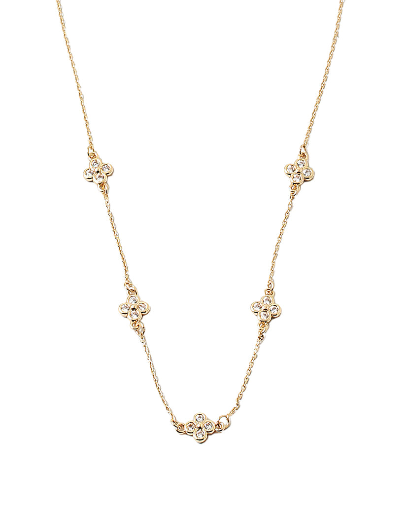 BITZ FLOATING CLOVER NECKLACE