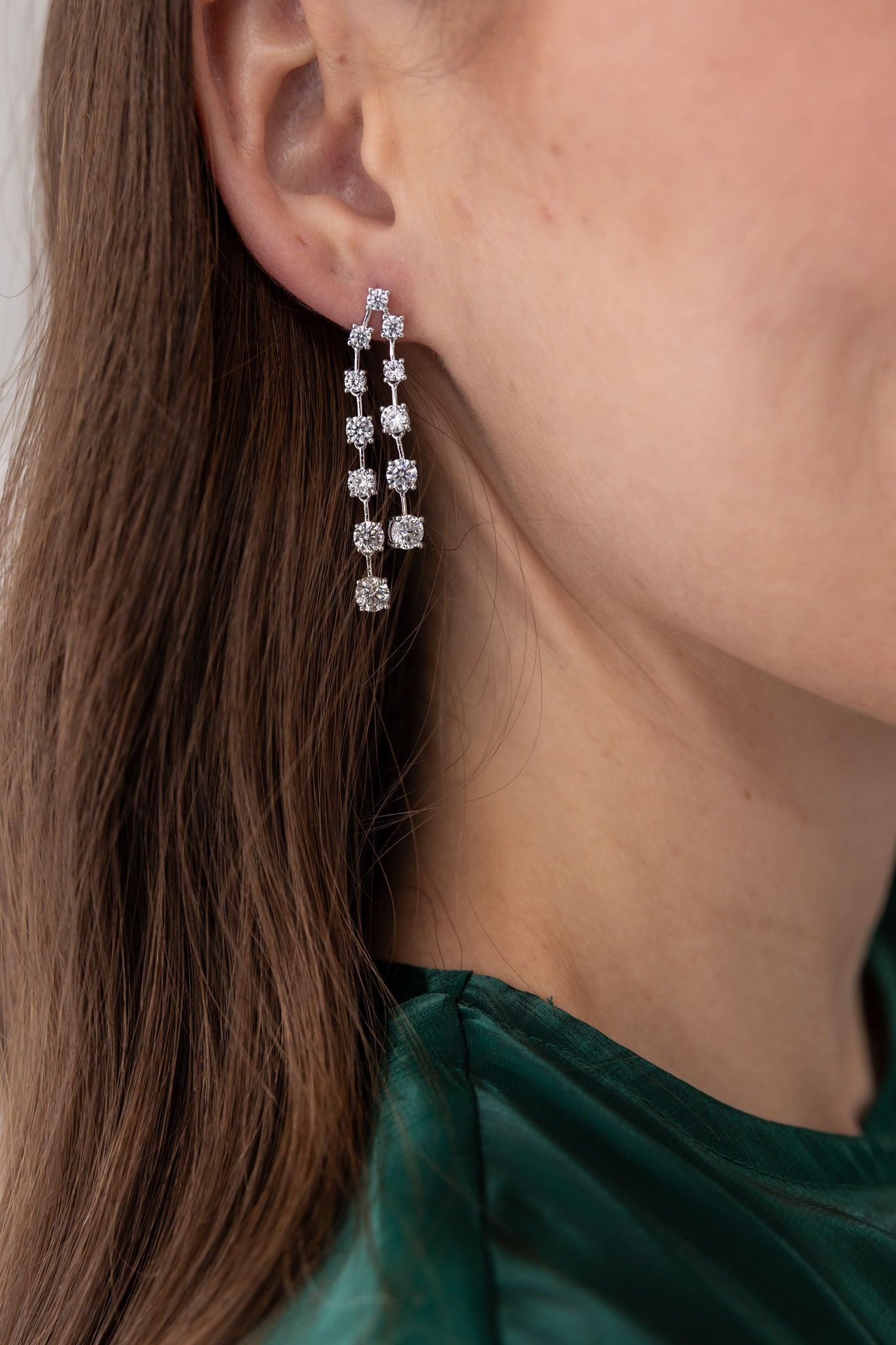 The Double Tennis Earring
