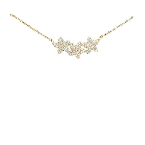 BITZ FLOWER TRIO NECKLACE