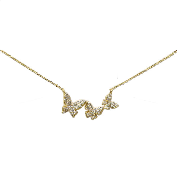 BITZ BUTTERFLY CZ NECKLACE