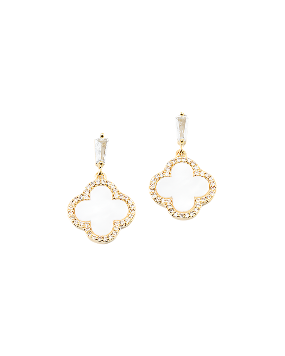 Irene Clover Drop Earrings