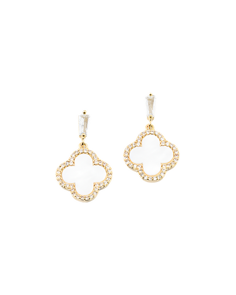 Irene Clover Drop Earrings