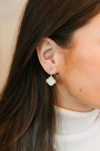 Irene Clover Drop Earrings