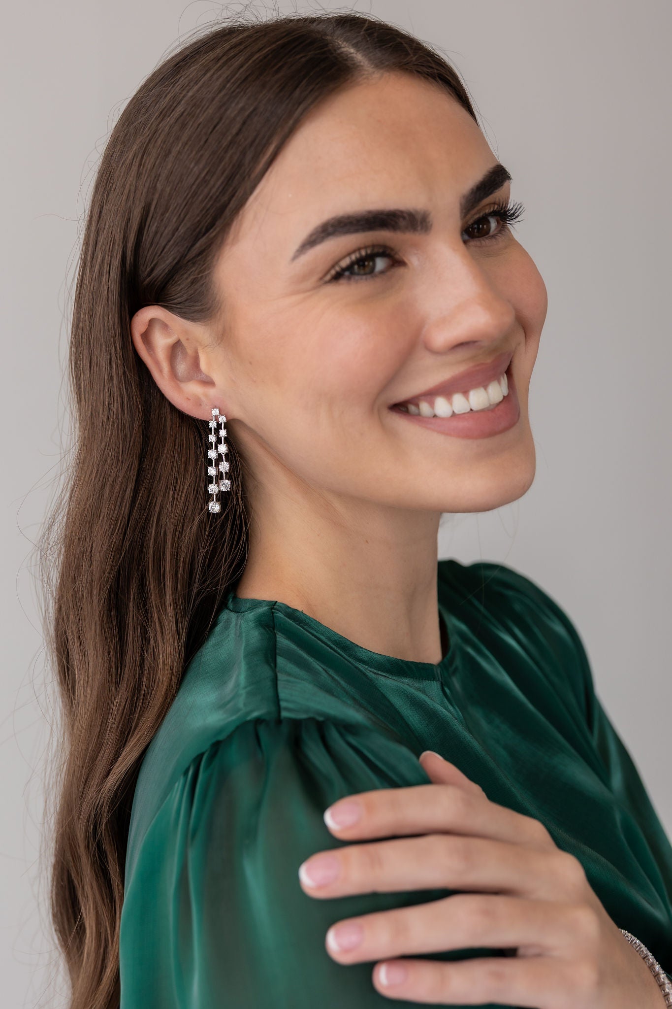 The Double Tennis Earring