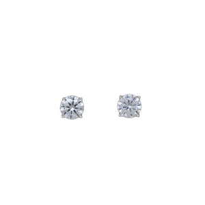 BITZ CZ 8MM STUD EARRING