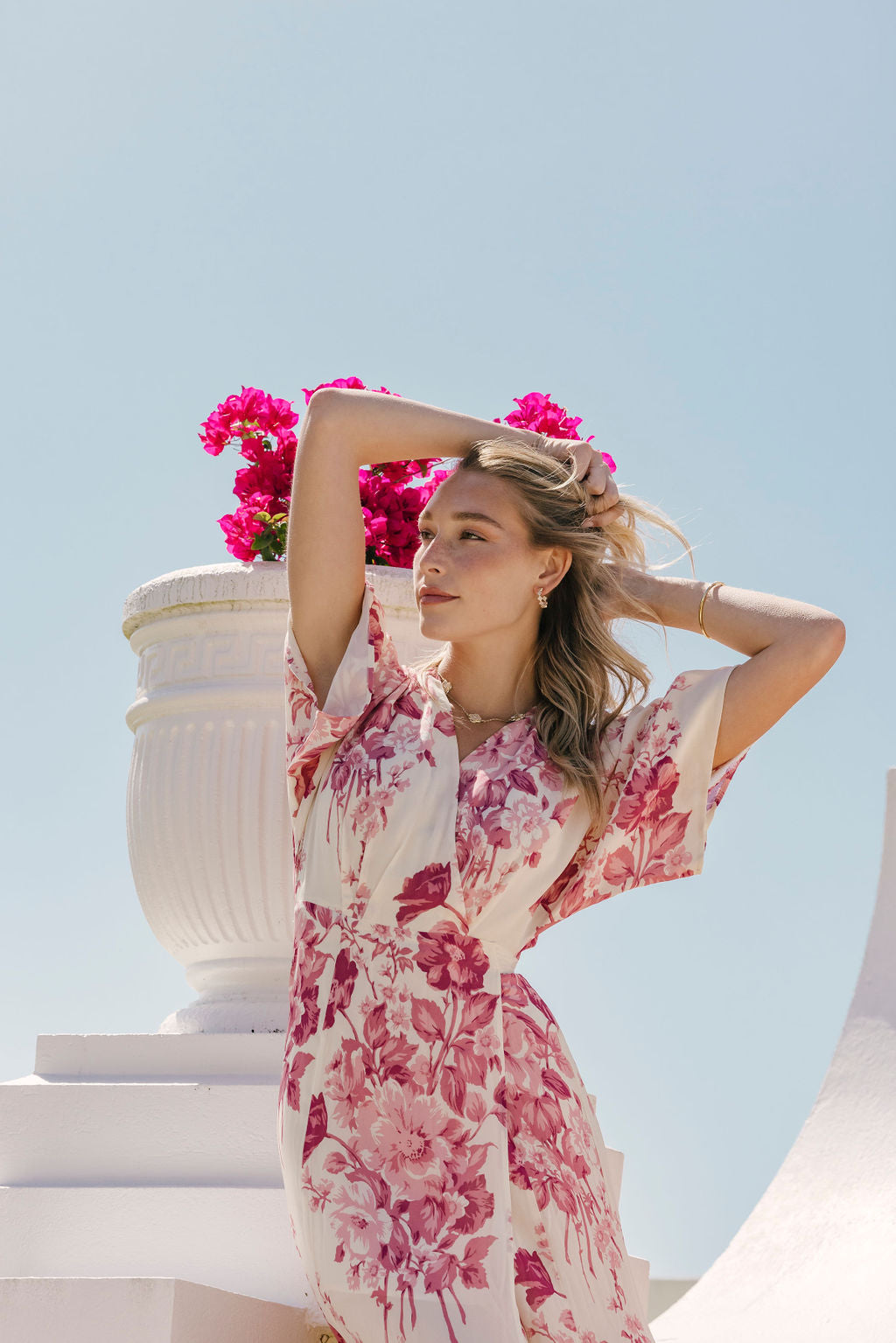 Flora Clover Hoop Earrings