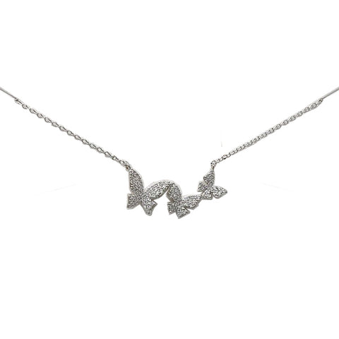 BITZ BUTTERFLY CZ NECKLACE