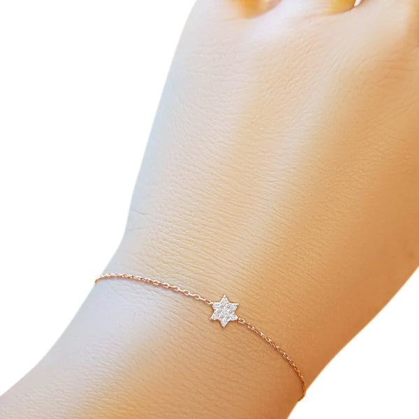 BITZ STAR OF DAVID BRACELET-TINY AND CUTE FOR EVERYONE