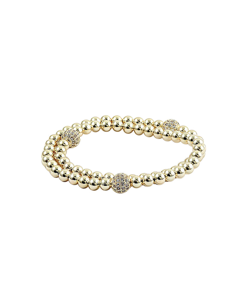 The Gold Ball Wrap Bracelet