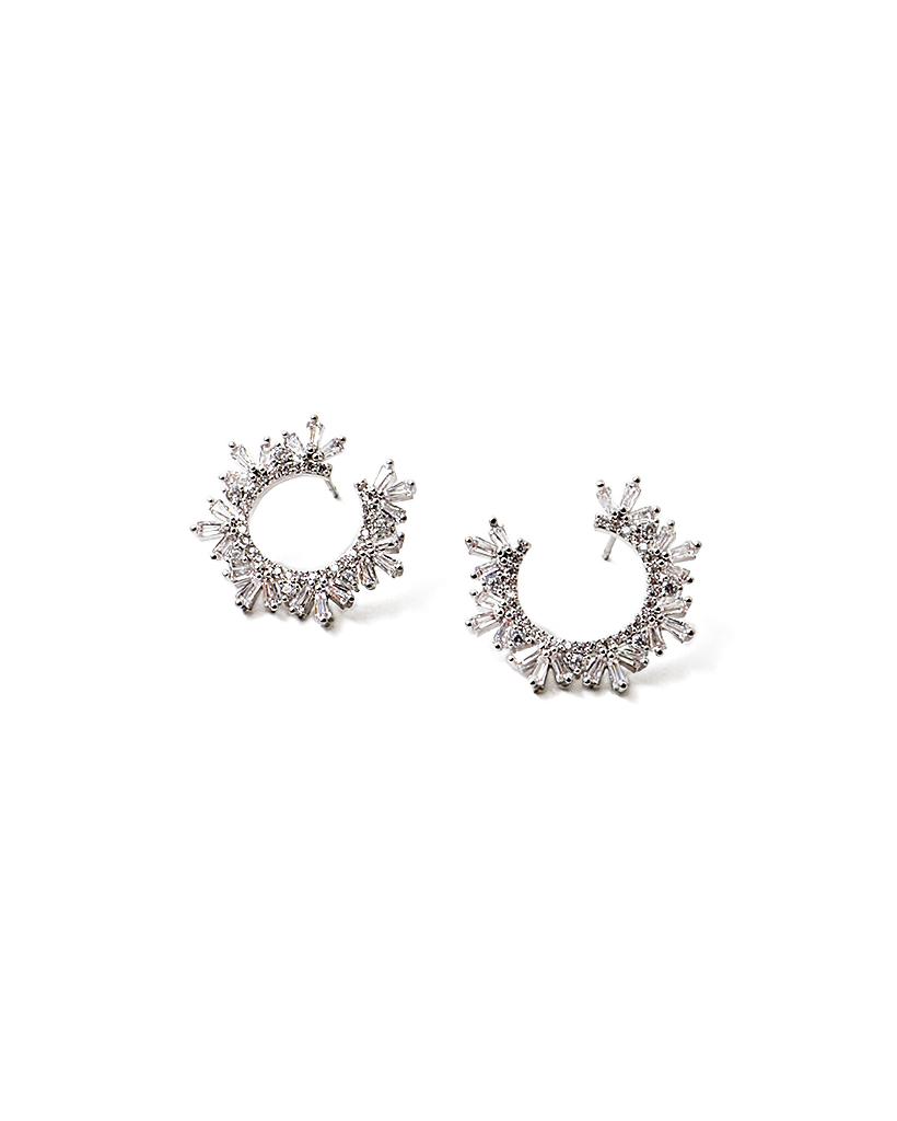 The CZ Arc Earring