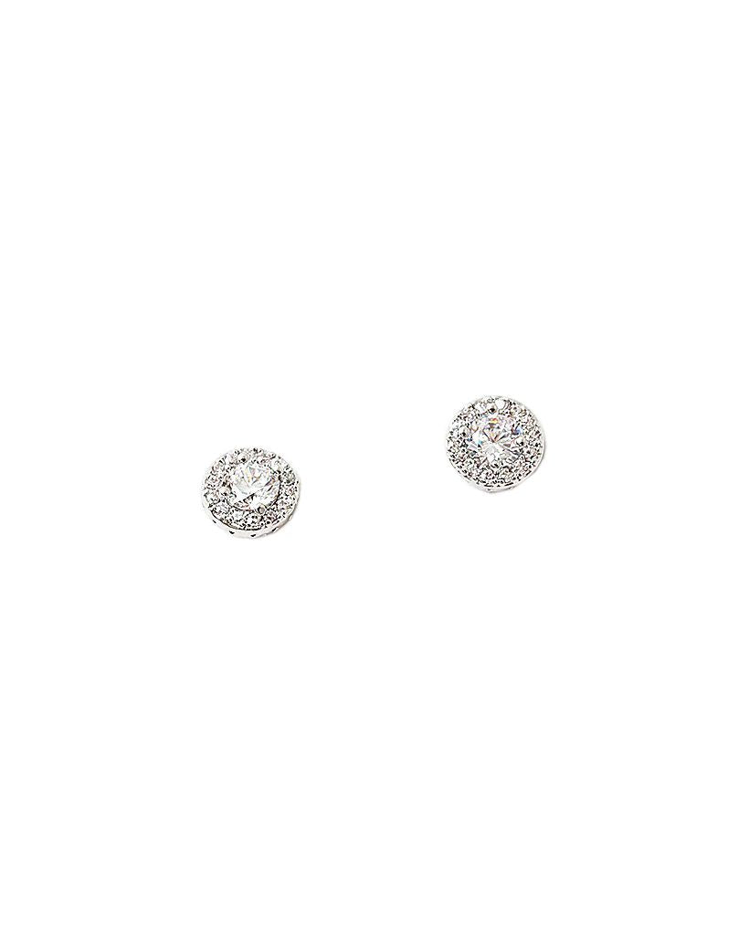 BITZ CZ SOLITAIRE STUD EARRING