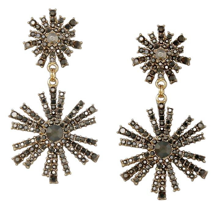 BITZ OVERSIZED STARBURST DROP EARRING