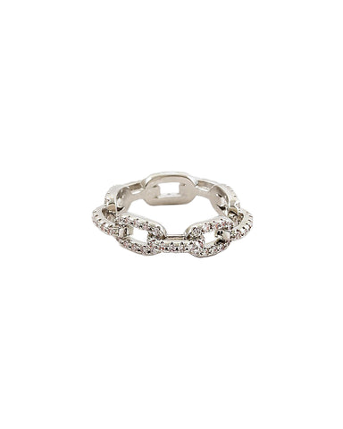 BITZ CHAIN CZ RING