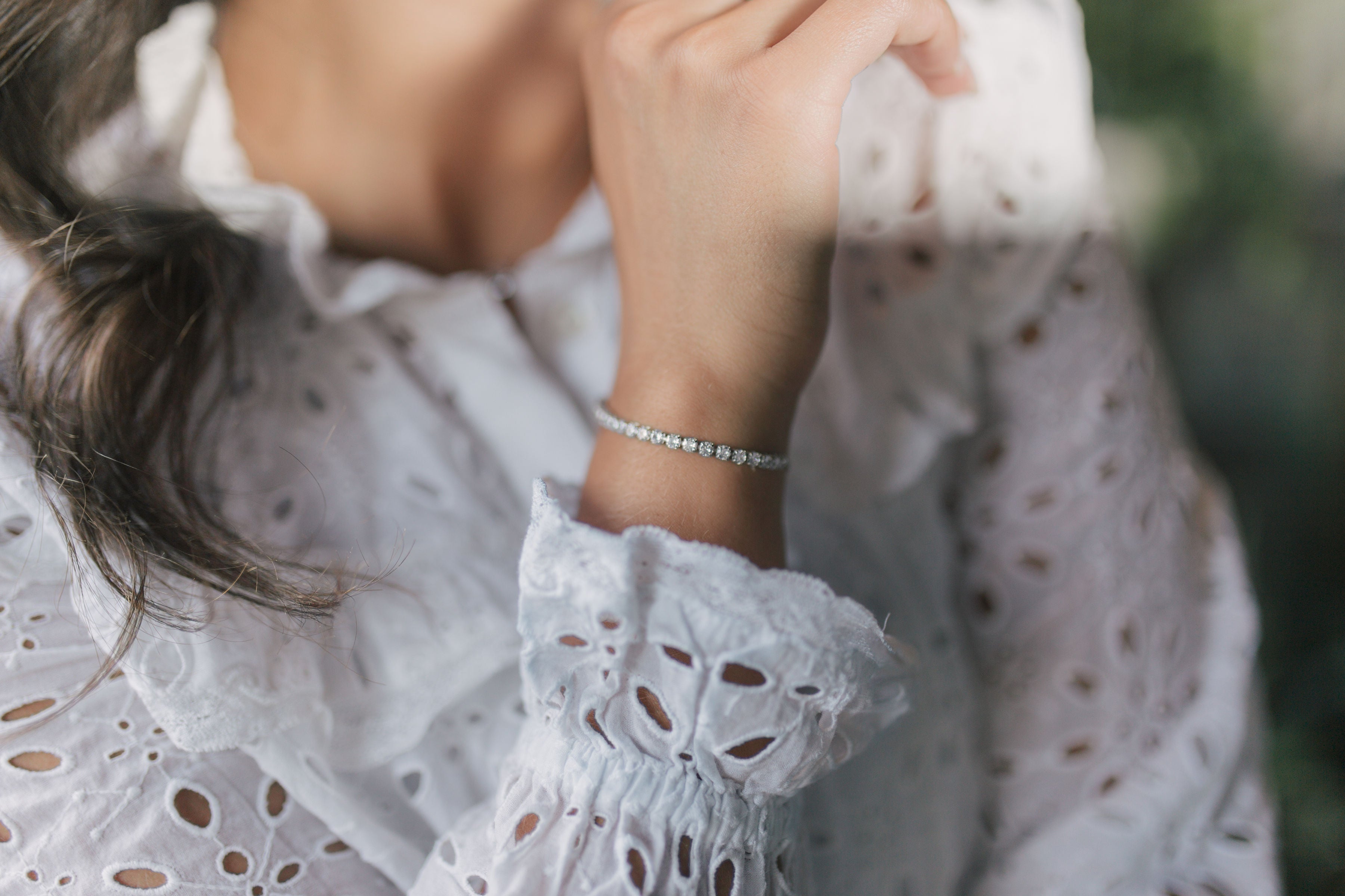 BITZ PULL STRING TENNIS BRACELET