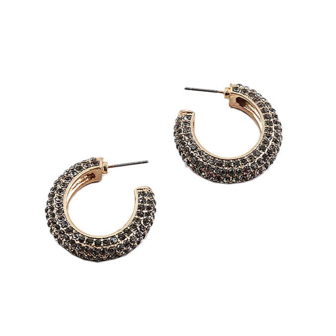 OLIVE BLING HOOP EARRING