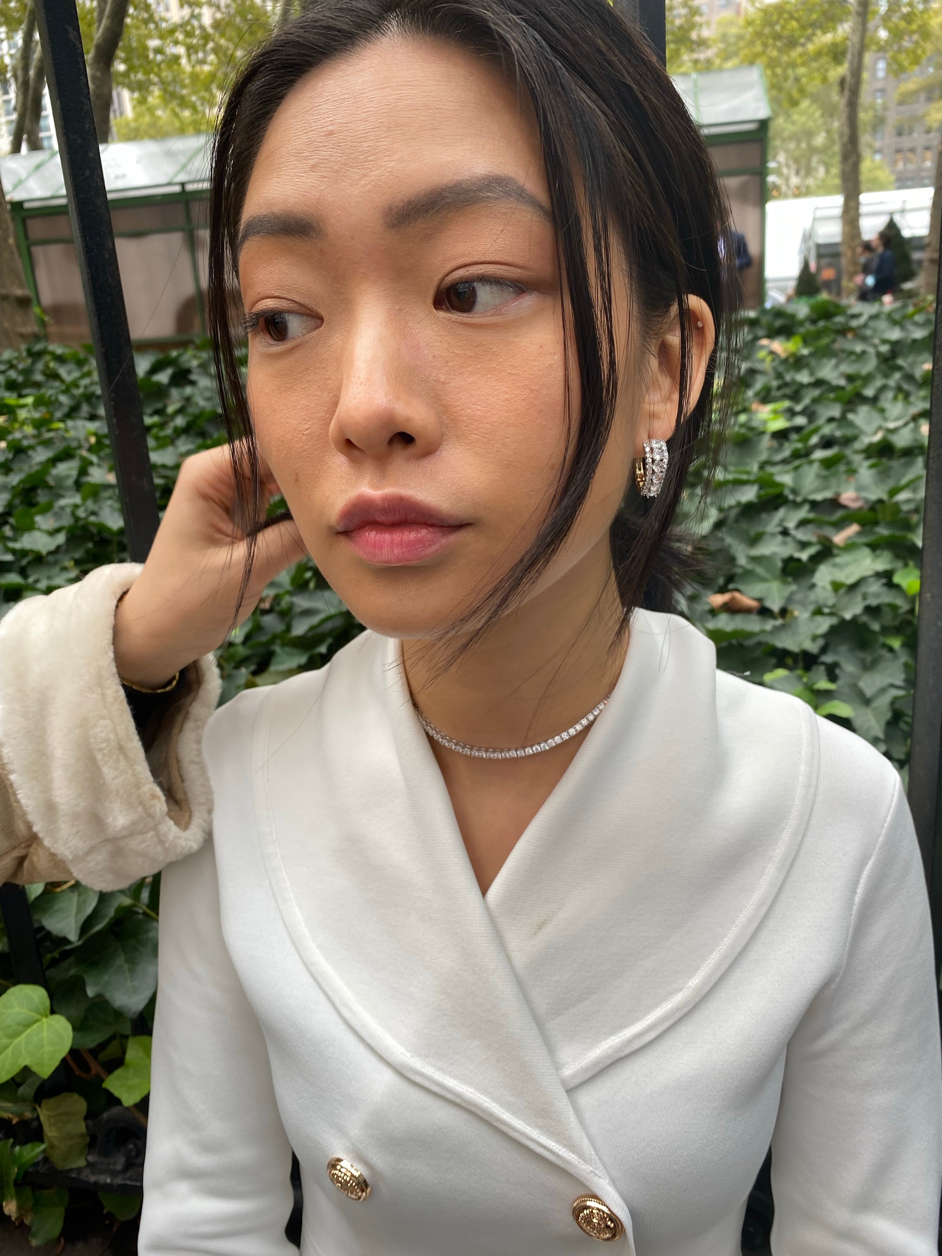 BITZ LONG tennis necklace 3 mm new 20”!