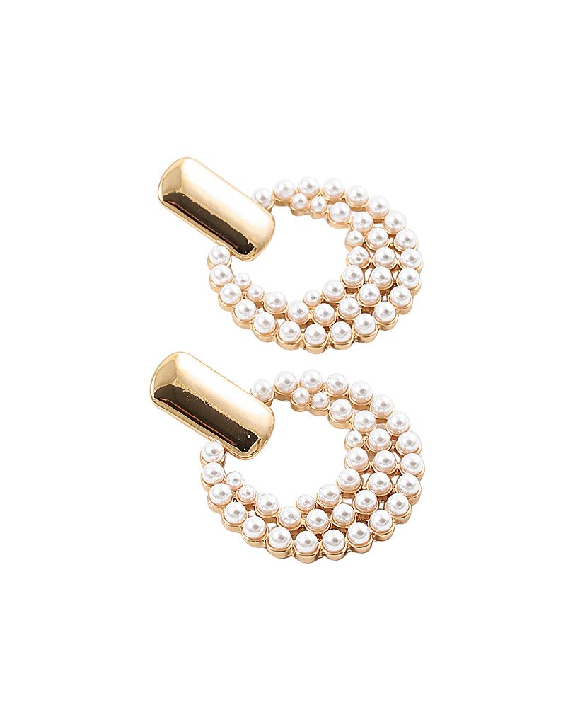 BITZ NEW PEARL STATEMENT EARRING