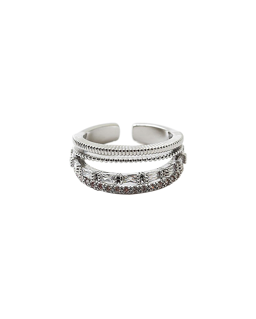 BITZ TRIO CZ RING